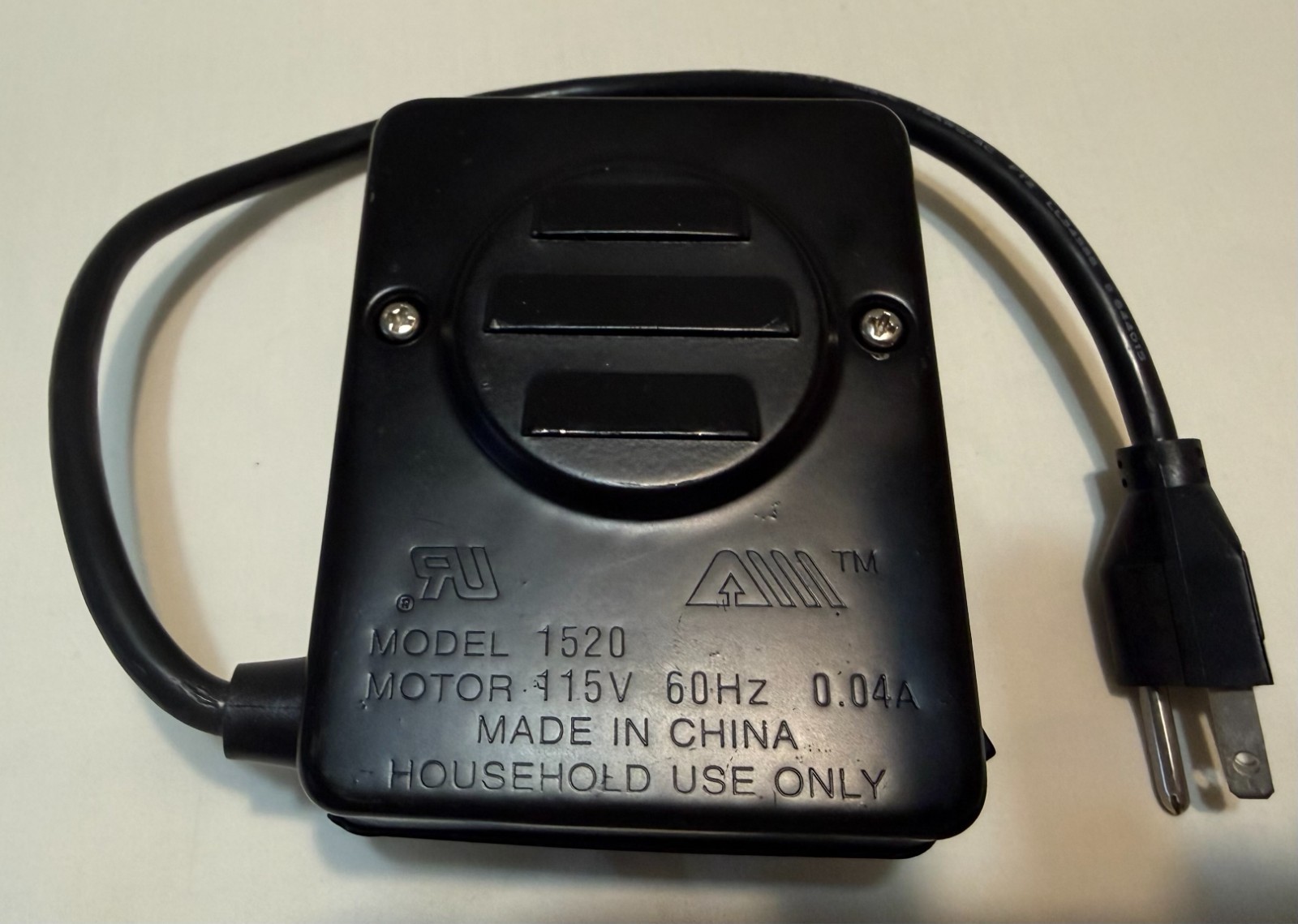 BBQ GRILL ROTISSERIE MOTOR MODEL 1520 115V 60HZ- WORKING