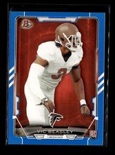 Vic Beasley Jr. RC: 2015 Bowman Blue Rookie Card /499 #13. rookie card picture