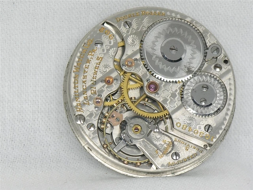 RELOJ BOLSILLO VINTAGE 16S HAMILTON 992 21 JOYAS FERROCARRIL MOVIMIENTO Y ESFERA, ¡FUNCIONANDO! Foto 3 de 4