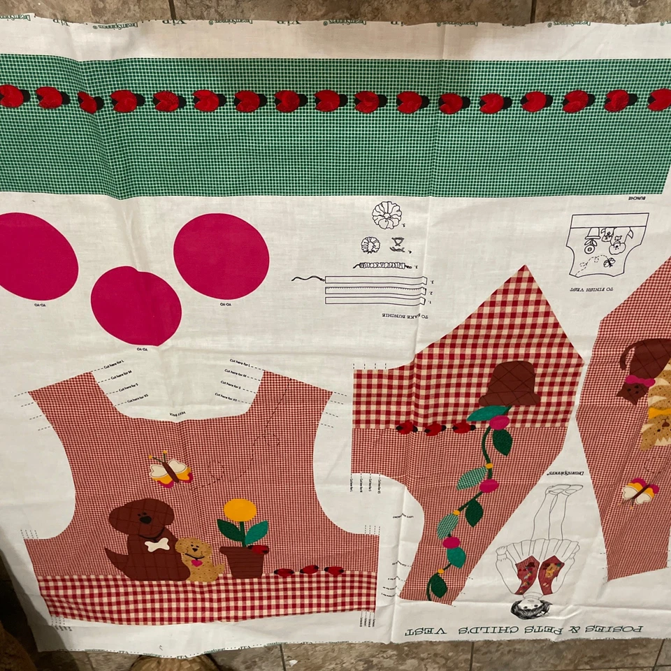 VIP детский жилет покроя и шитья ткани панели подходит XS (6) до L (12) кошки собаки божья коровка - Изображение 4 из 4