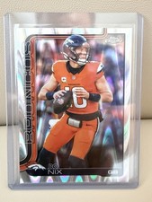 2025 Topps Chrome Football Raywave Bo Nix Denver Broncos #88