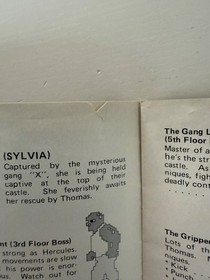 Kung Fu Nintendo Nes Spielanleitung UK Version