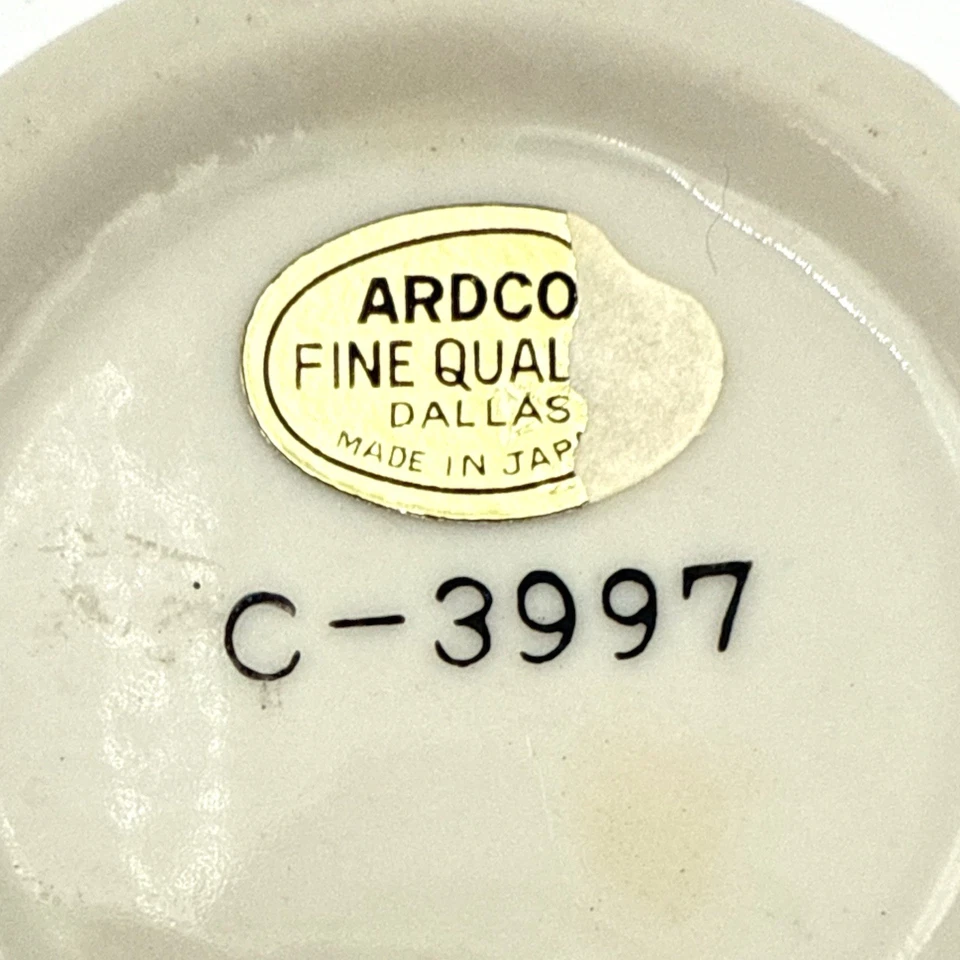 "Florero Ardco Japón Calidad Fina C-3997 - Pájaros y Crisantemos - Borde Dorado - 4,5""" Foto 2 de 4