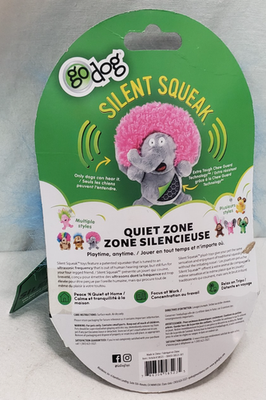 GoDog Crazy Hairs Lion Silent Squeak Plush Dog Toy, Chew Guard