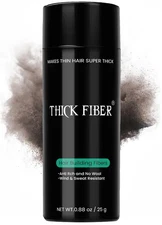 Hair Fibers for Thinning Hair & Bald spots (DARK BROWN) - 25g Bottle - Concea...