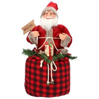 Timstor Weihnachtsmann Mit Abdeckung Der Geschenke Dekoration Weihnachten 60Cm