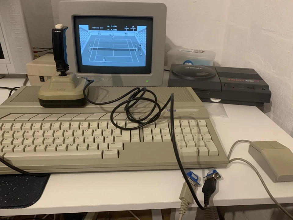 🕹️ 2 x Atari 1040 ST / 520 ST / Joystick & Mausportverlängerung  / Portschutz  - Bild 3 von 4