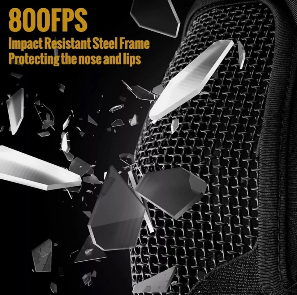 Balaclava Mesh Mask with Full Face 800FPS Inpact Protection Tactical Ninja Masks - Image 4 of 4