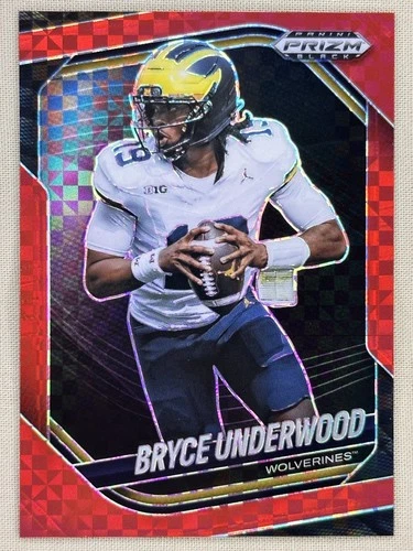 2025 Panini Prizm Black Football Red Power Bryce Underwood #161