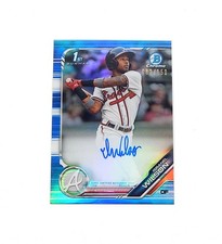 2019 Bowman Chrome Prospect Autographs Blue Refractor Isranel Wilson Auto /150