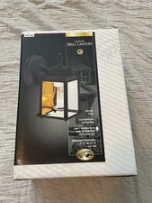 Hampton Bay Outdoor Wall Lantern Light 245746 Beveled Glass Lighting Bronze