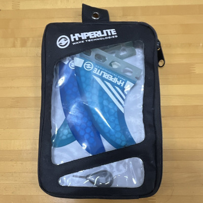 Hyperlite Wake Technologies Fin & Accessory Kit in Blue Zip Case