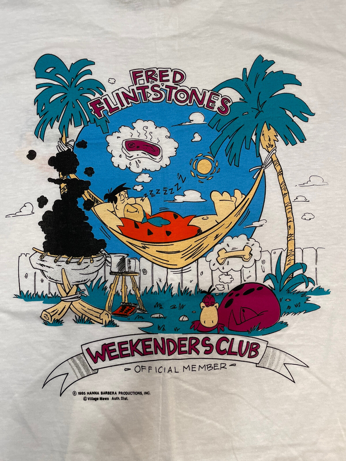 Fred Flintstones Weekenders Club Vintage Single Stitc… - Gem