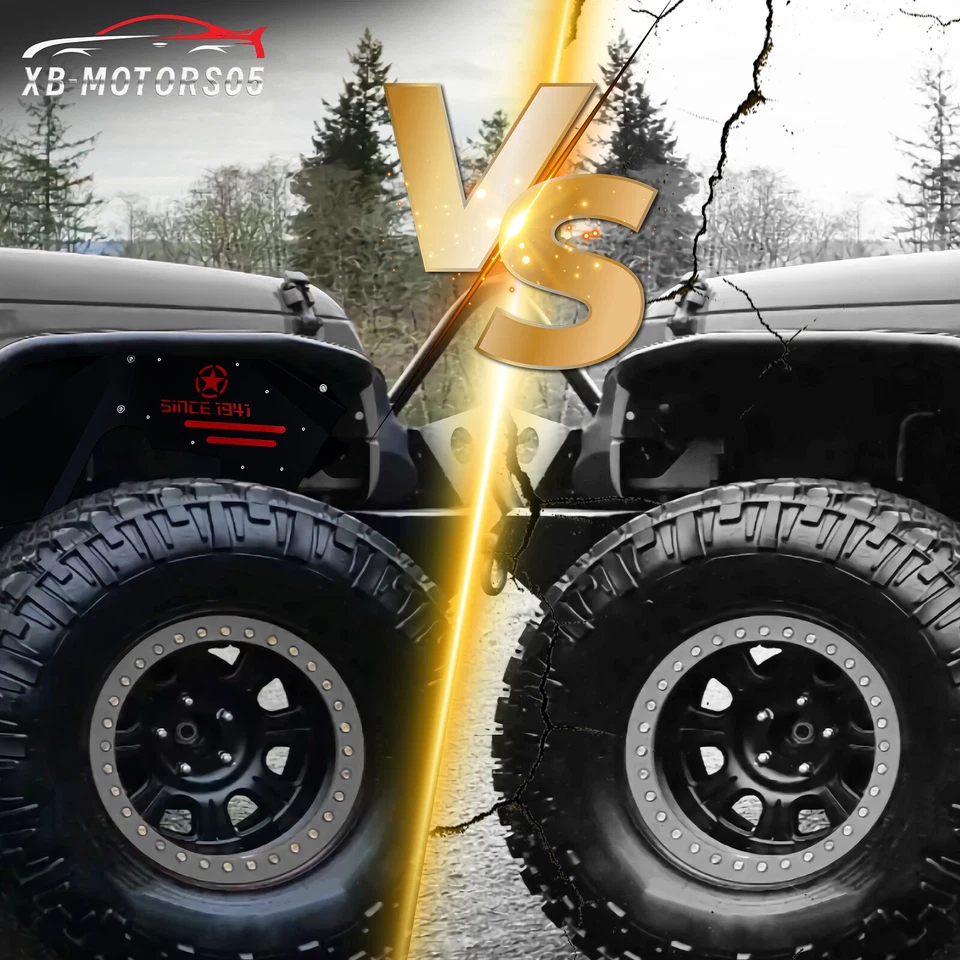 Front&Rear Inner Fender Liners for 07-18 Jeep Wrangler JK &JKU Unlimited Bolt-on - Image 3 of 4