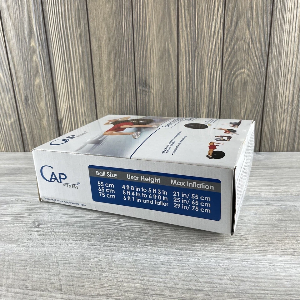 Cap Fitness 75cm Exercise Ball with Pump  Fitness Ball New in box - Image 3 of 4