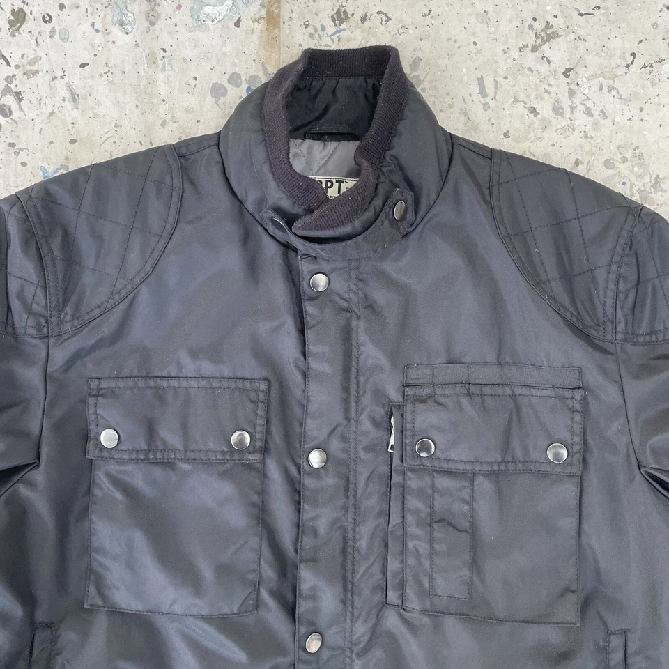 COCKPIT USA Black Nylon Flight/Bomber Jacket Men’s L - Image 3 of 4