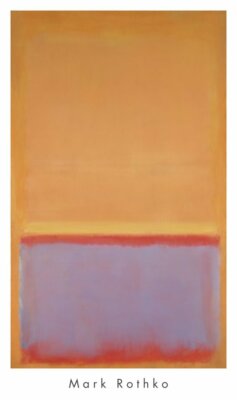 Untitled, 1954 by Mark Rothko Art Print Abstract Poster 38x22.5