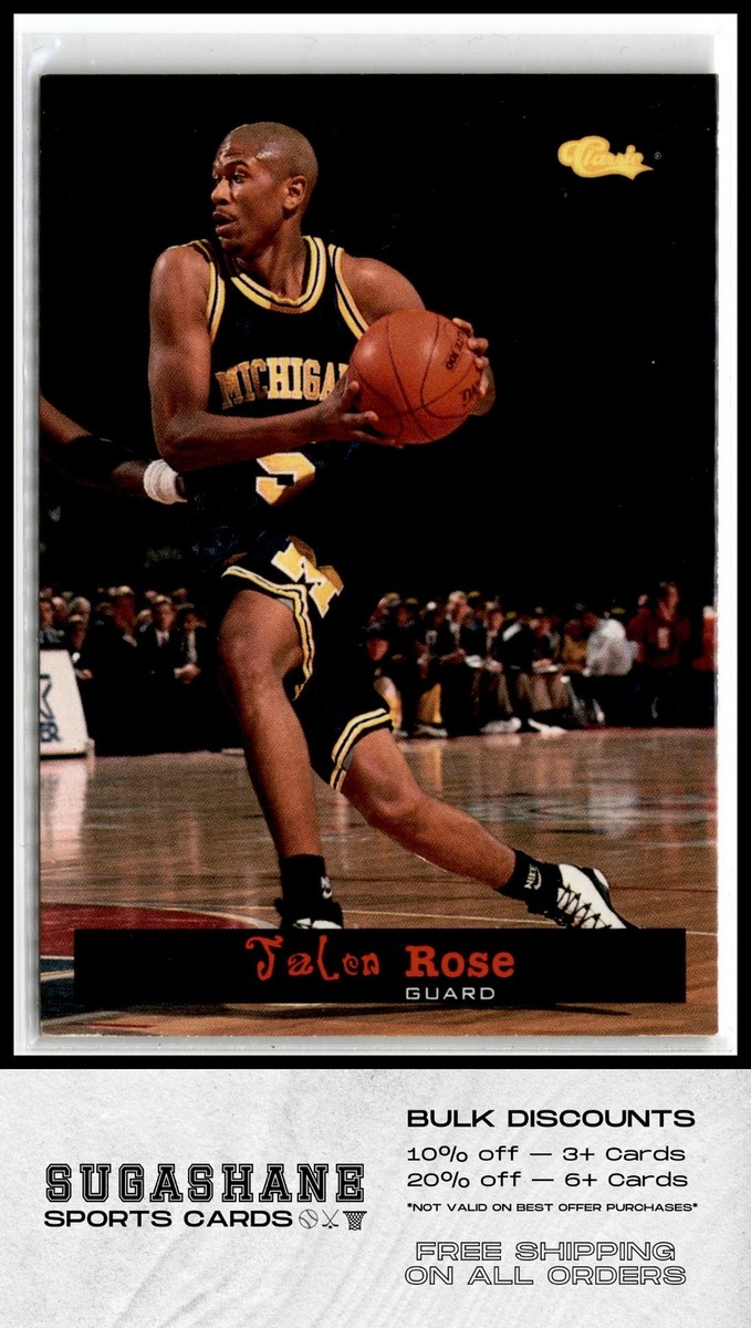1994 Classic Draft 78 Jalen Rose Michigan Wolverines Basketball