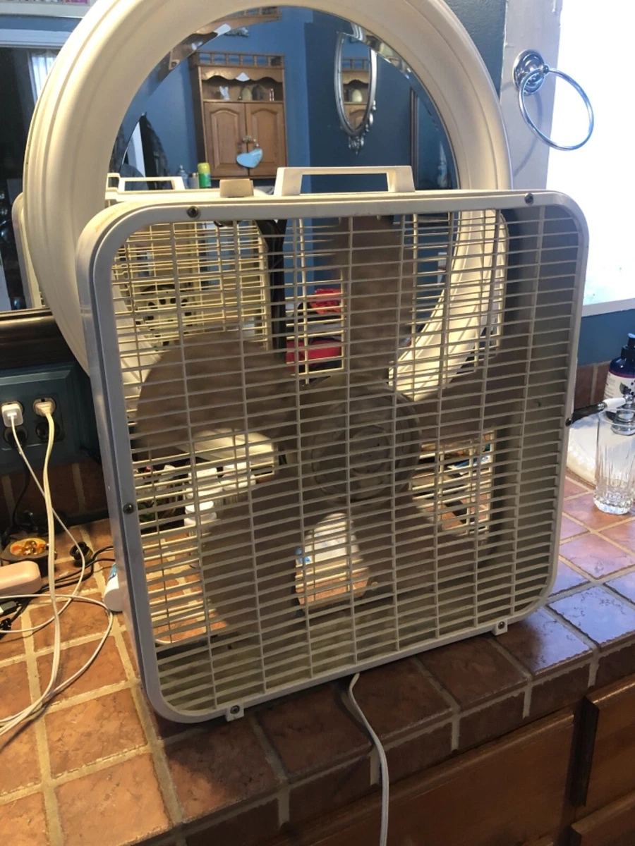 Vintage K-Mart Lakewood 3 Speed 20” Whisper Quiet Box Fan Kmart Beige | eBay