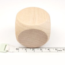 Wooden Dice Plain Blank Cube Untreated Dices 10/16/20/25/30/40/50/60mm Craft DIY