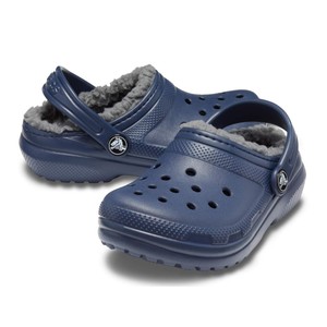 classic lined clog blue