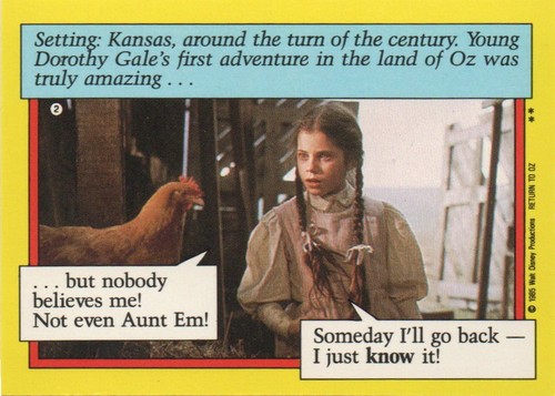 Return To Oz Stickers / Trading Individual Trading Cards (See Description ) - Picture 3 of 39