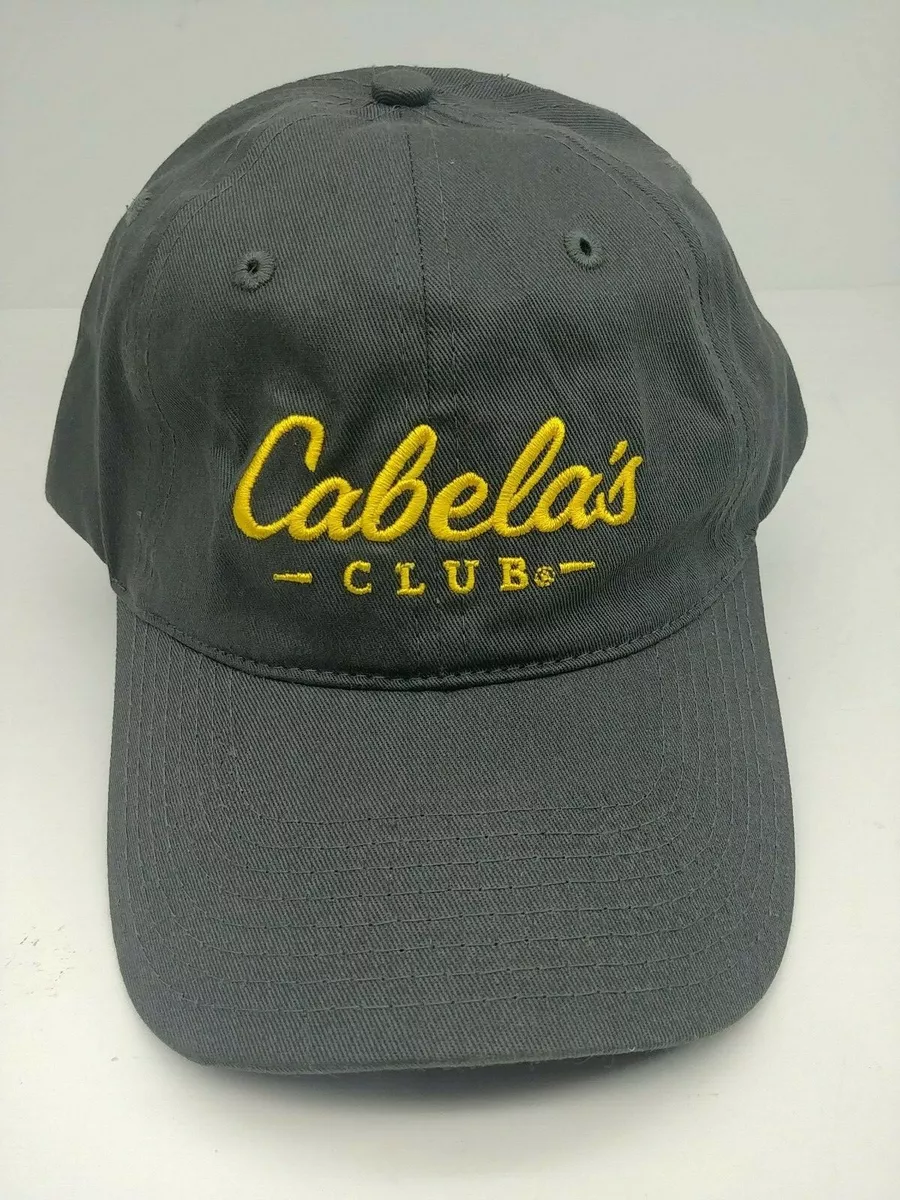 Cabela's Club Hat Cap Dark Gray Strapback