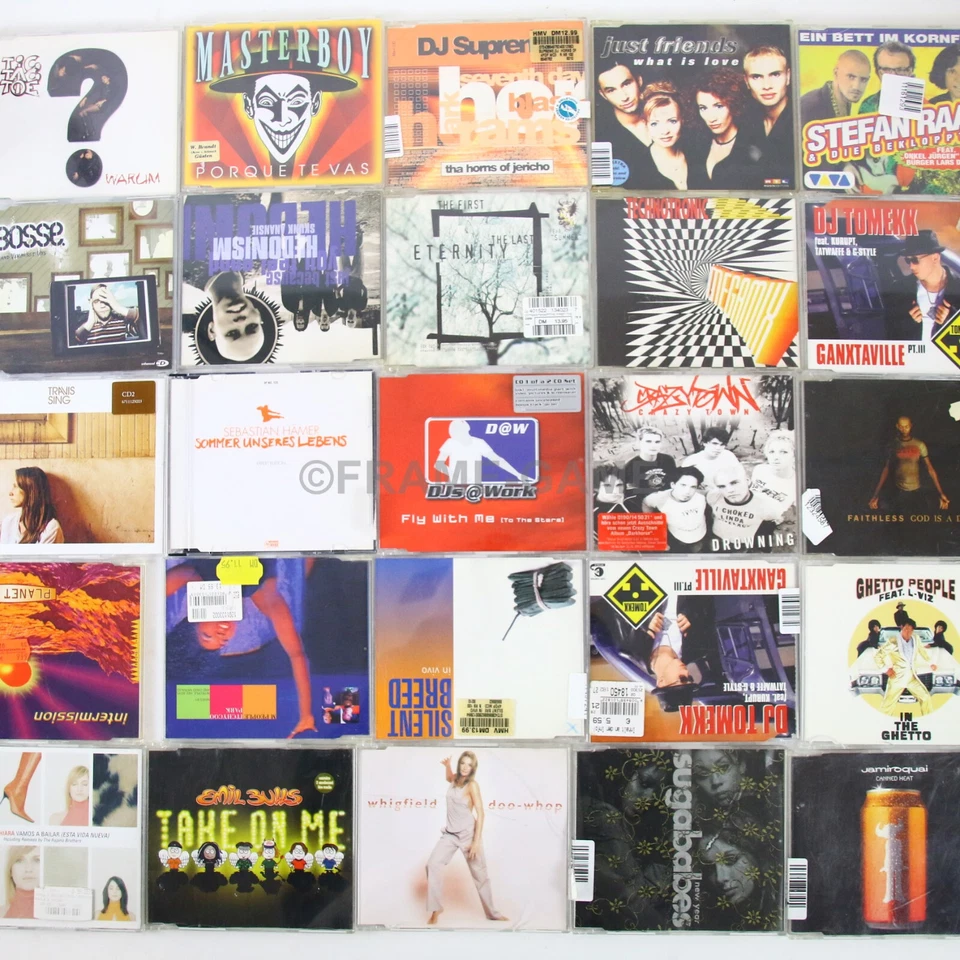 Musik Maxi Single Sammlung Konvolut Music 200 Stück XL Paket Rock Metal Pop Funk - Bild 4 von 4