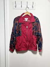 Vintage Westbound Sports Red Zip Up Windbreaker Jacket Size Medium