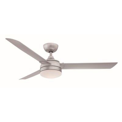 Fanimation Xeno Wet 56'' Ceiling Fan, Silver/Silver Blades and LED - FP6729BSLW