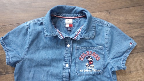 Tommy Hilfiger Disney 100 Years Of Wonder Girls Denim Dress Size Large 12-14 - Picture 2 of 7
