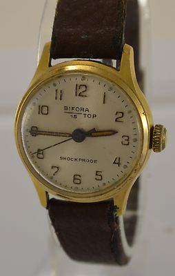 BIFORA 15 TOP VINTAGE DAMENUHR, HANDAUFZUG, SHOCKPROOF