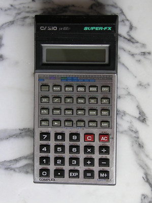 (schwaches Display) Casio fx-100D SUPER-FX Vintage wissenschaftlicher Taschenrechner Retro Mathematik