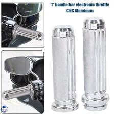 Chrome Electronic Handlebar Hand Grips For Ha...