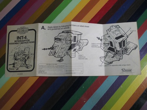 vtg 1980s ESB Star Wars ephemera - toy instruction manuals, stickers, insert - Picture 13 of 199