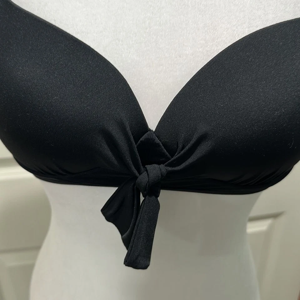 Liz Claiborne black bikini top size small - Image 2 of 4