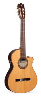 Alhambra Iberia Ziricote Ct E8 + Fishman -Classic Guitar 4/4+Bag+Luthier Strings
