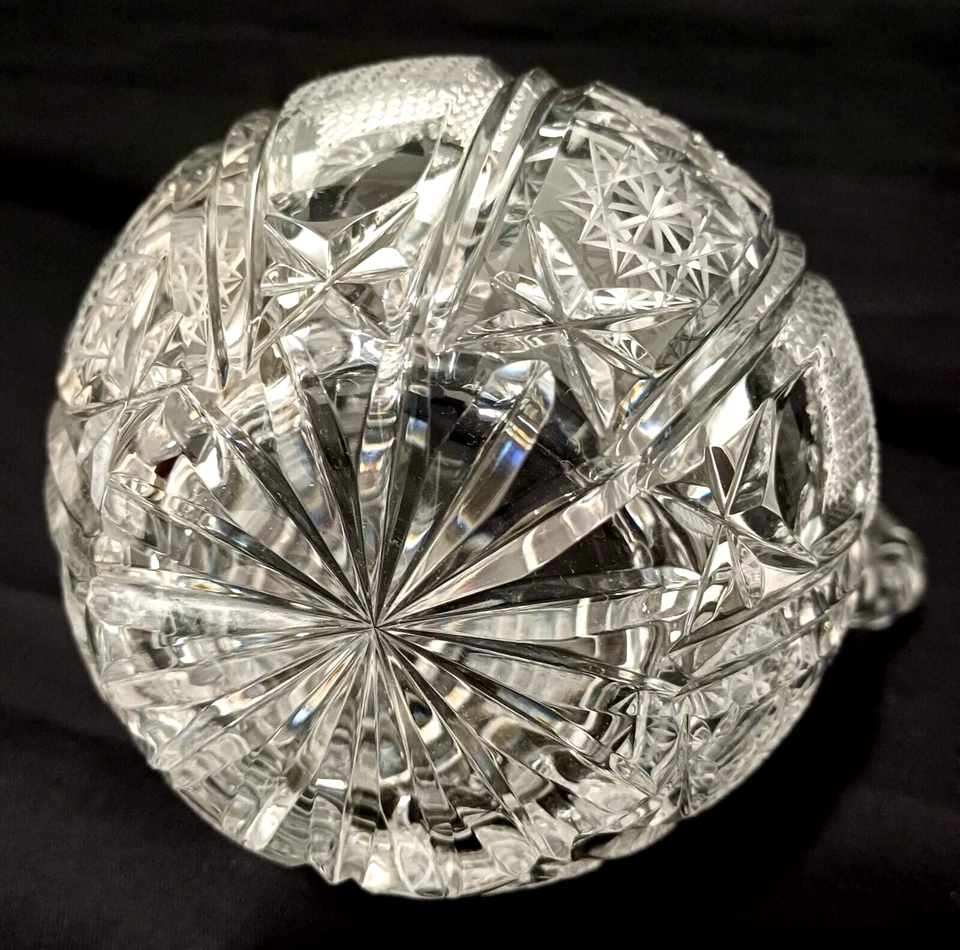 Kristall-Karaffe BOHEMIA H/D: 16,5 x 15 cm Gewicht 742 Gramm - Bild 4 von 4