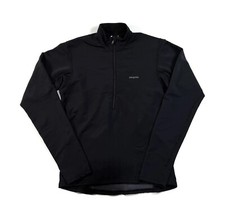 Patagonia Cool Weather 1/2 Zip Top Womens Small Black Long Sleeve USA Made 24233