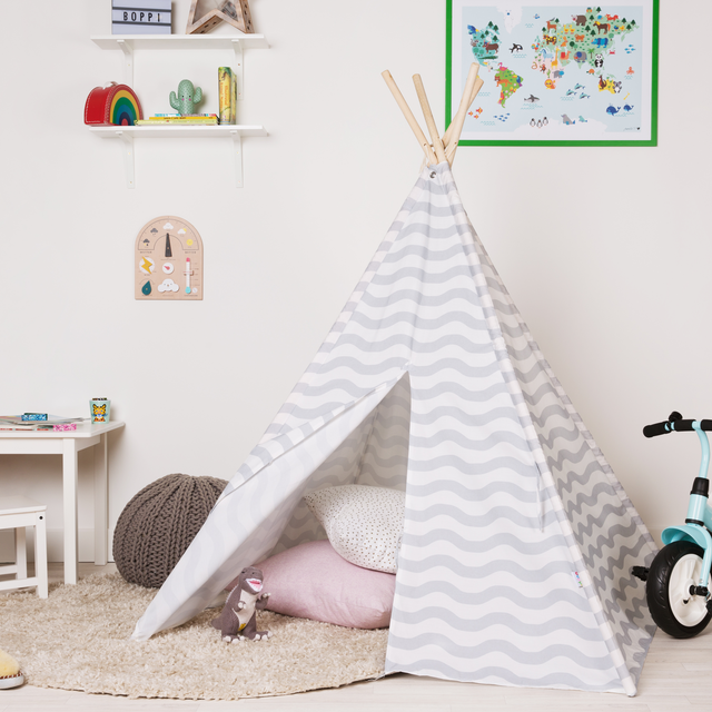 childrens grey teepee