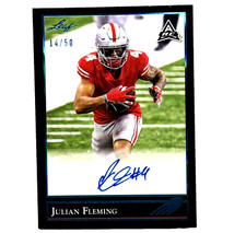 2021 Leaf Julian Fleming /50 auto autograph Penn State Ohio State 