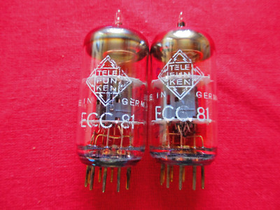 2 Stück ECC81 TFK  - same code B1006224 (51)