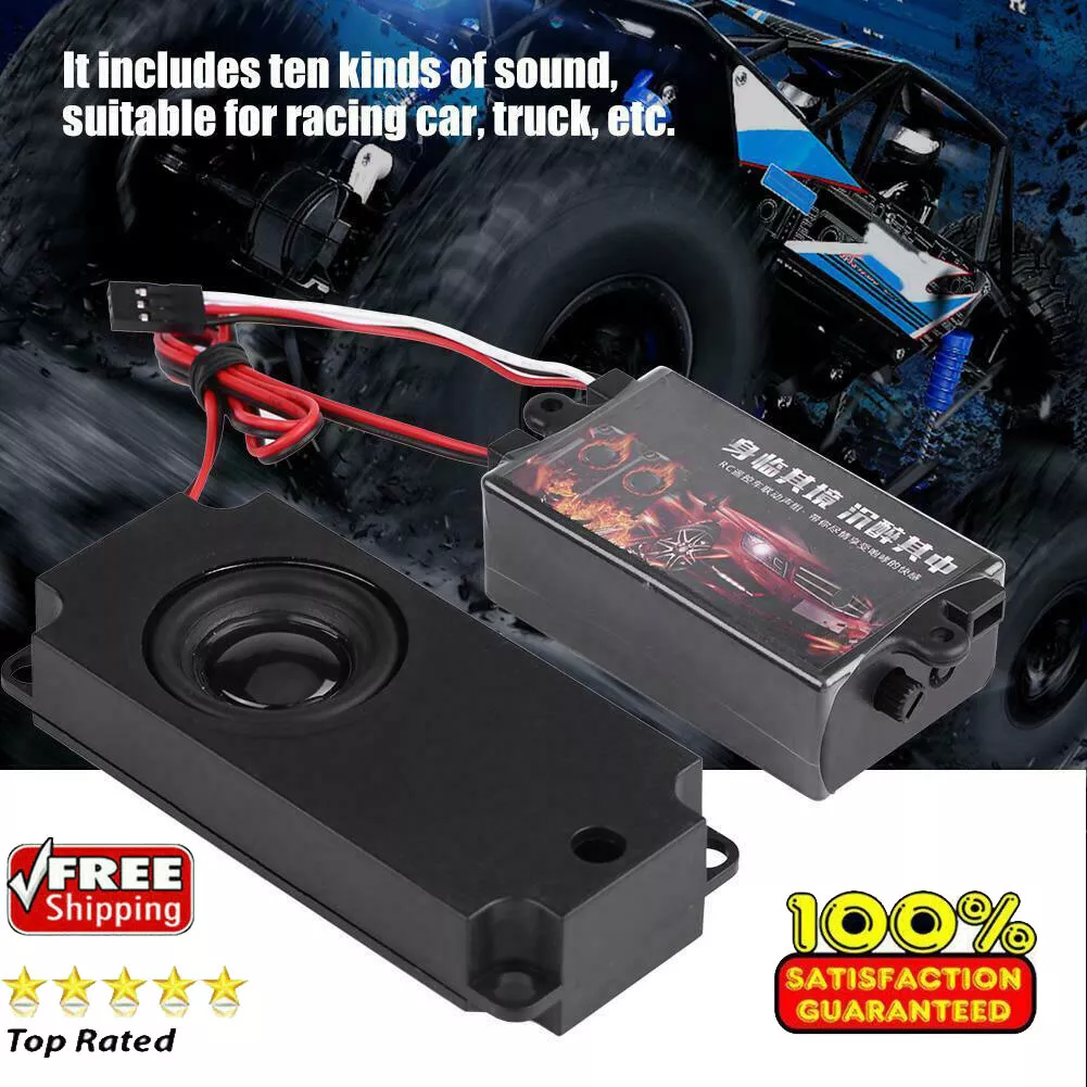 Engine Sound Simulated Module Set w Speaker RC Accessory for 1 10