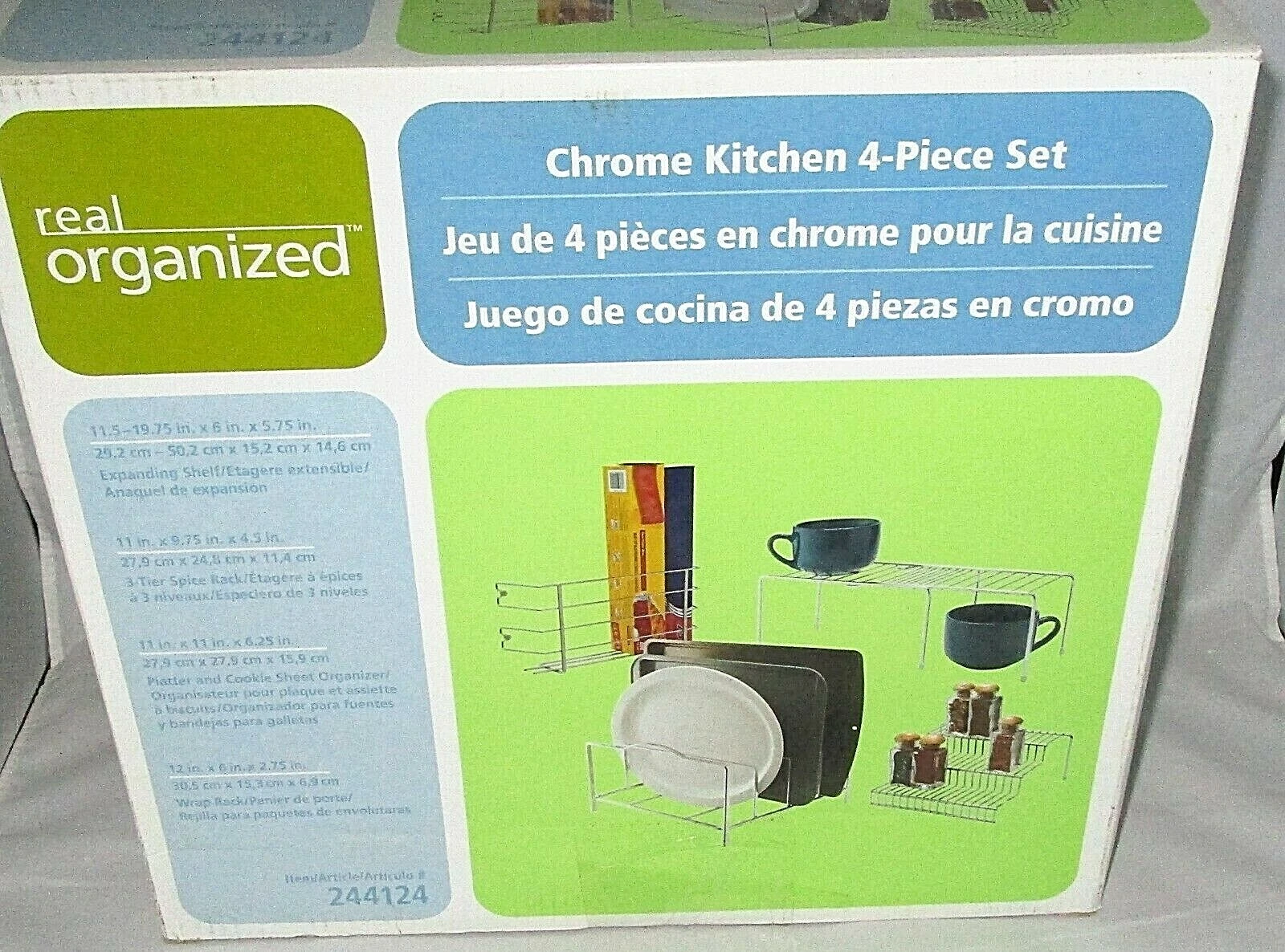 FOUR PIECE PUNCHED METAL KITCHEN SET