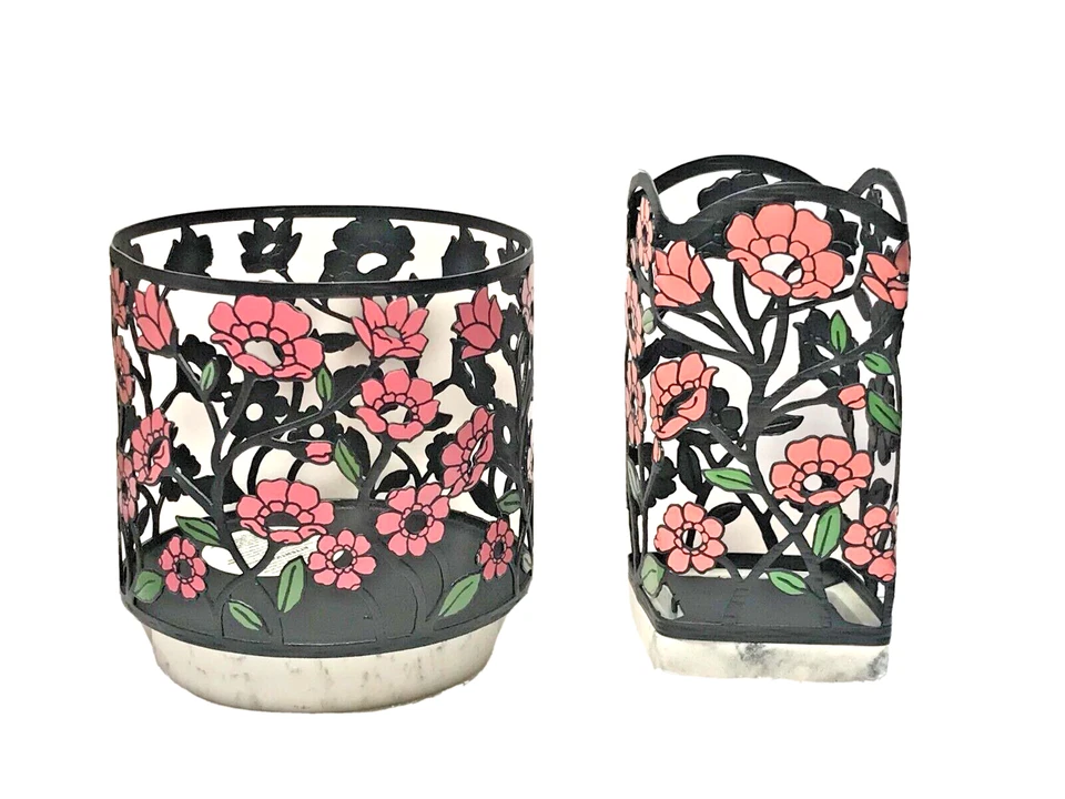 Bath and Body Works FLOWER BED 3 Wick CANDLE & SOAP Holders - Free Ship - Image 2 of 3