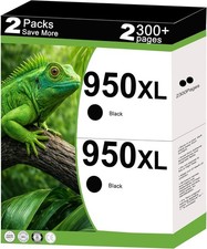 950XL Ink for HP 950 XL OfficeJet Pro 8610 8600 8620 8630 8100 Black 2-Pack High