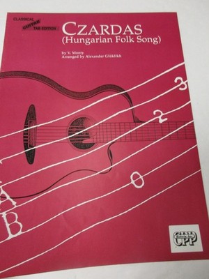 V Monty Monti Czardas Hungarian Folk Guitar Sheet Music Tab Alexander Gluklikh