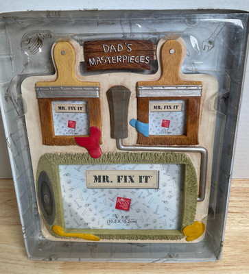 NEW Russ Mr. Fix It Dad's Masterpieces Picture Collage Frame
