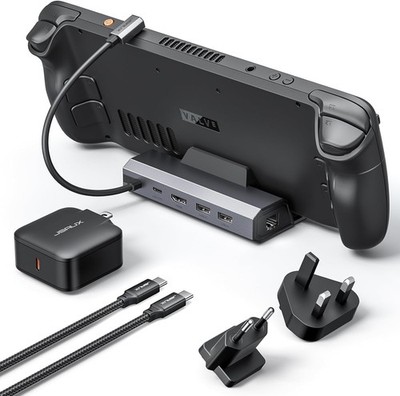 5-in-1 Dockingstation HDMI 4K 120Hz 100W Lade