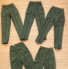 5 X Vintage Armee Cargo Hose - Hoher Bund Schwedisch - Großhandel Restposten -